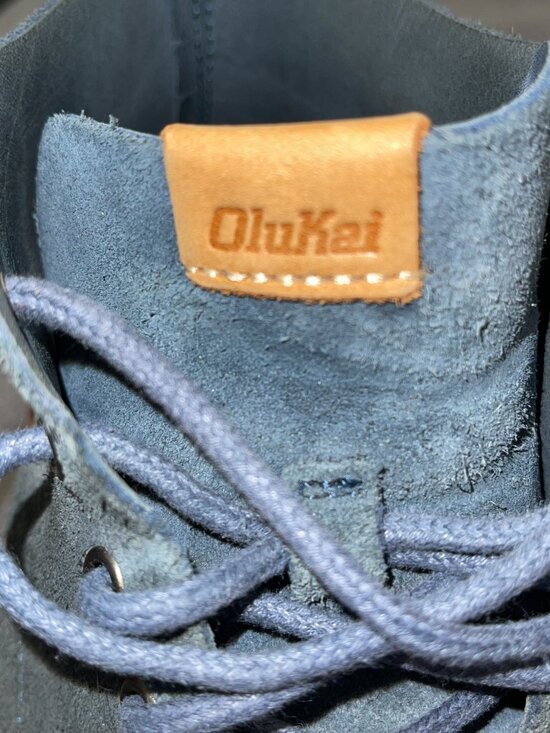 Olukai Nalukai Kala Boot Men\'s US M10.5 EUR 43.5 Blue Suede Leather Chukka Boots main image 2